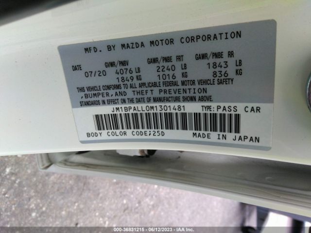 JM1BPALL0M1301481 Mazda Mazda3 Hatchback Preferred