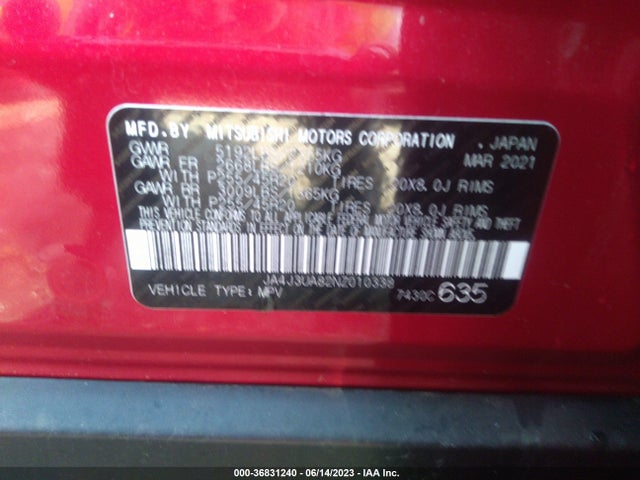 Mitsubishi Outlander Se 2022 JA4J3UA82NZ010338 Image 9
