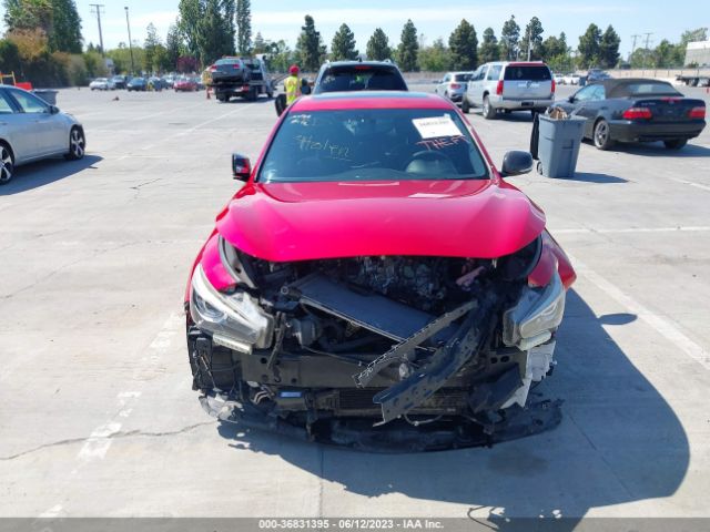 JN1FV7AP0JM640030 Infiniti Q50 Red Sport 400