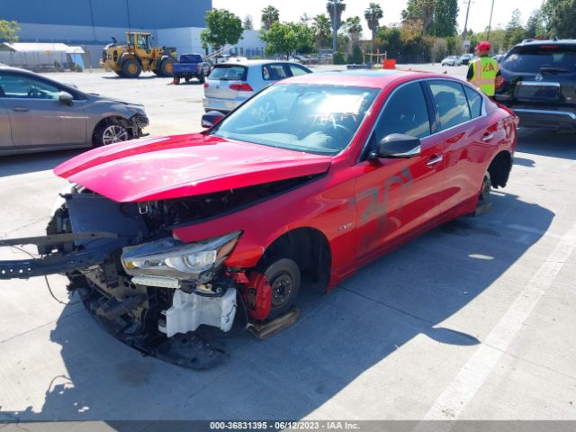 JN1FV7AP0JM640030 Infiniti Q50 Red Sport 400