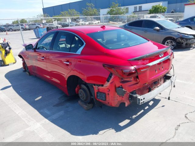 JN1FV7AP0JM640030 Infiniti Q50 Red Sport 400