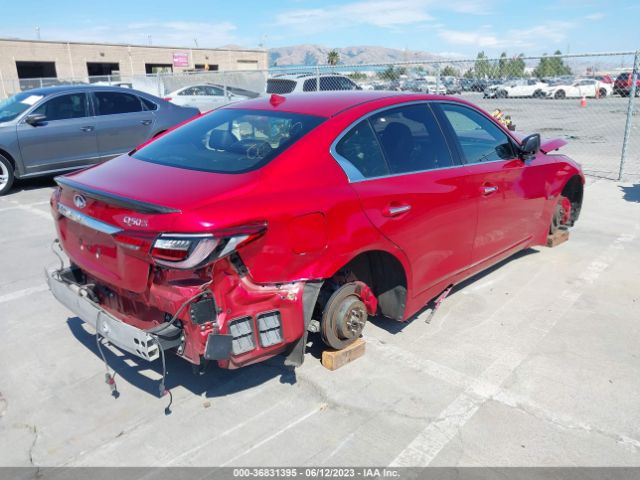 JN1FV7AP0JM640030 Infiniti Q50 Red Sport 400