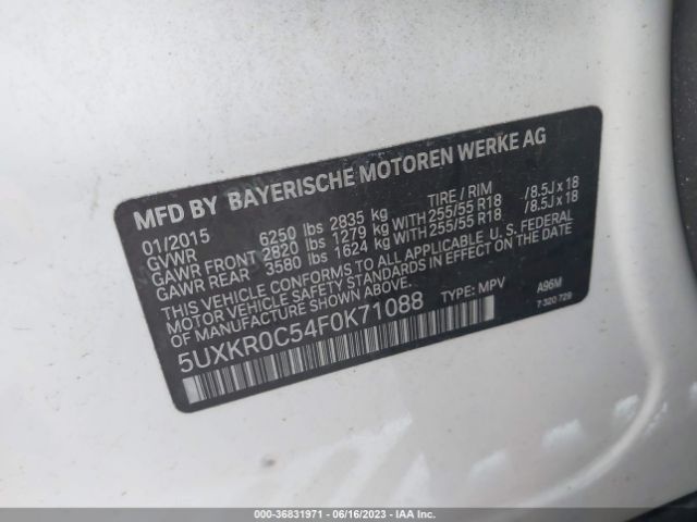 5UXKR0C54F0K71088 BMW X5 Xdrive35i