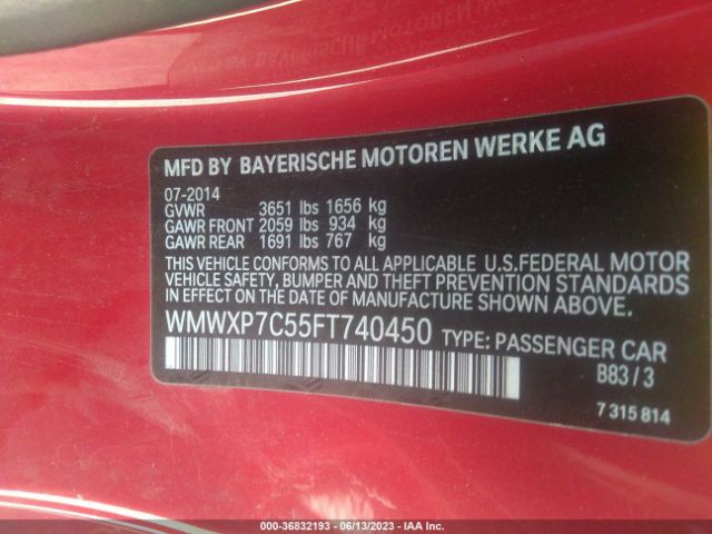 WMWXP7C55FT740450 Mini Cooper Hardtop S