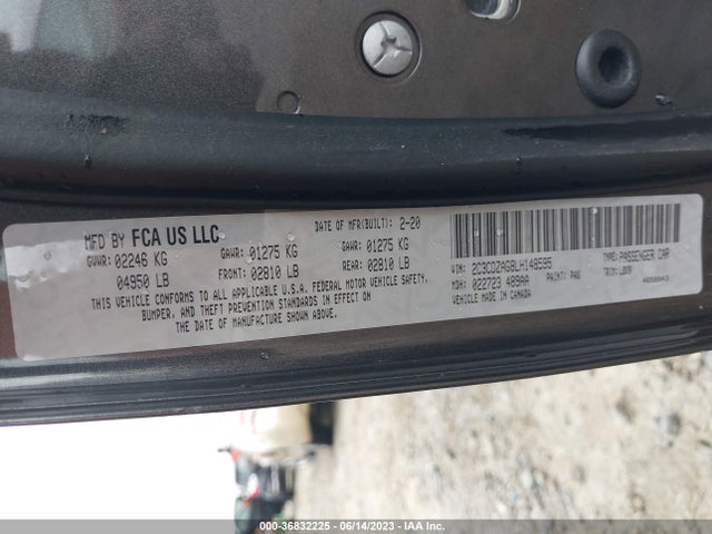 Dodge Challenger Sxt 2020 2C3CDZAG8LH148595 Image 9