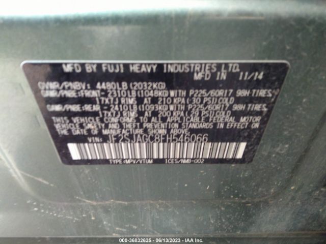JF2SJAGC8FH546066 Subaru Forester 2.5i Premium