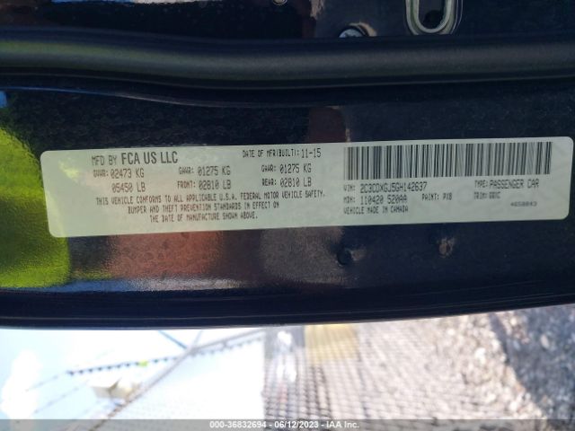 2C3CDXGJ5GH142637 Dodge Charger R/t Scat Pack