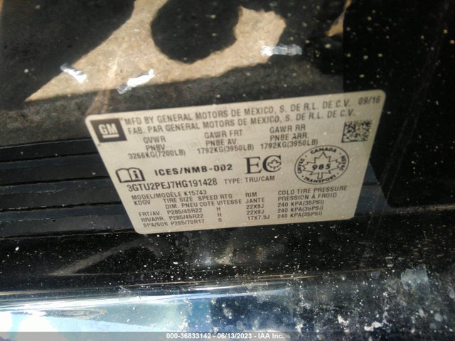 GMC Sierra 1500 Denali 2017 3GTU2PEJ7HG191428 Image 16