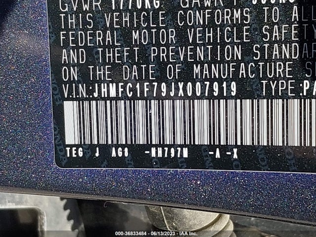 Honda Civic Sedan Ex-l 2018 JHMFC1F79JX007919 Image 15