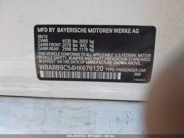 WBA8B9C54HK676120 BMW 3 Series 330i
