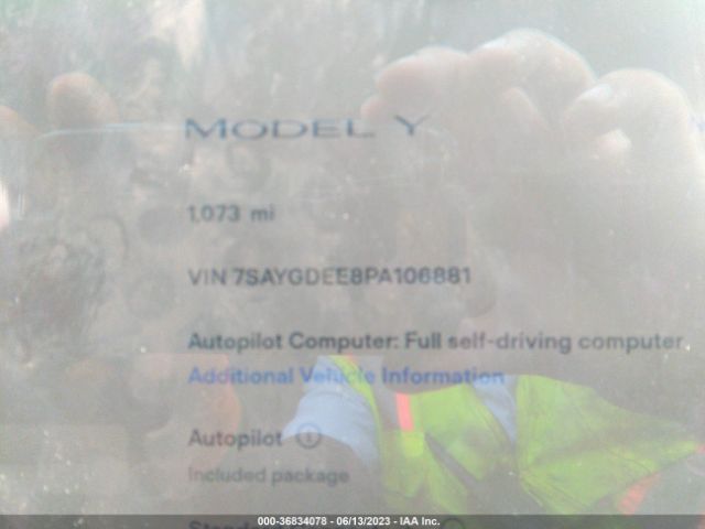 7SAYGDEE8PA106881 Tesla Model Y Long Range