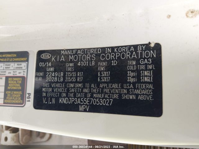 KNDJP3A55E7053027 KIA SOUL +