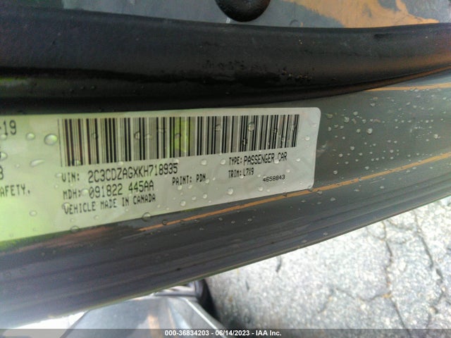 Dodge Challenger Sxt 2019 2C3CDZAGXKH718935 Image 9