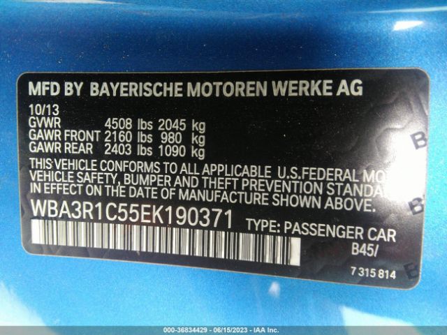 WBA3R1C55EK190371 BMW 4 Series 435i
