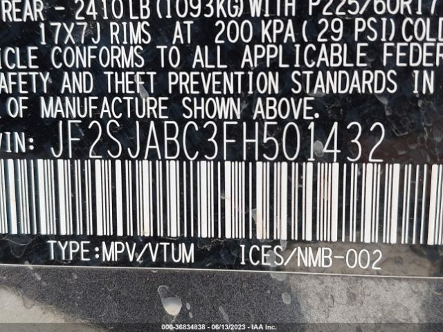 JF2SJABC3FH501432 Subaru Forester 2.5i