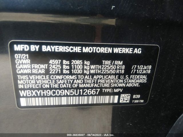 WBXYH9C09N5U12667 BMW X2 Sdrive28i