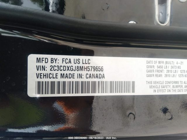 2C3CDXGJ8MH579656 Dodge Charger Scat Pack
