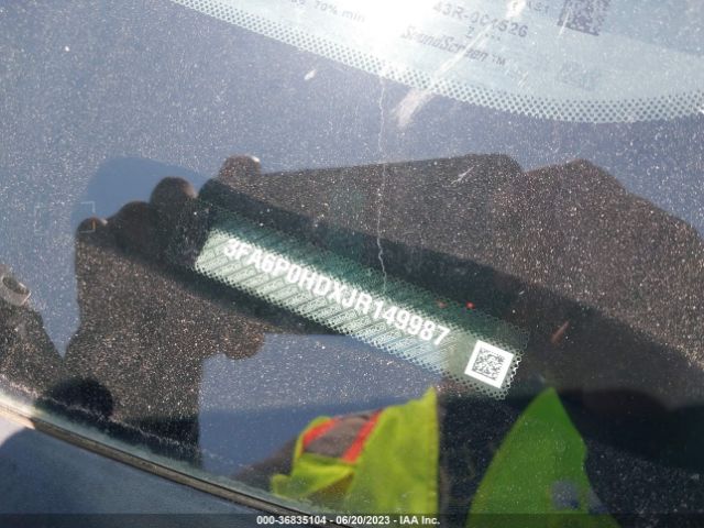3FA6P0HDXJR149987 Ford FUSION SE