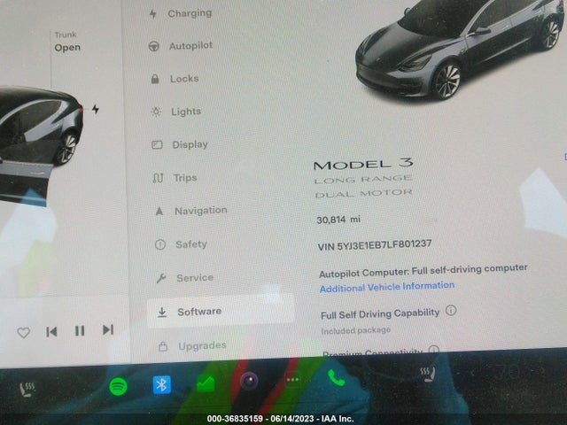 Tesla Model 3 Long Range 2020 5YJ3E1EB7LF801237 Image 14