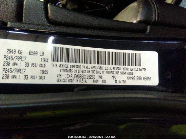 1C4RJFAG6EC128266 Jeep Grand Cherokee Laredo