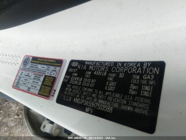 KNDJP3A50H7503588 KIA SOUL +