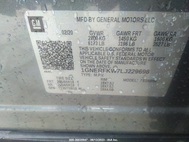 Chevrolet Traverse Ls 2020 1GNERFKW7LJ229698 Image 9