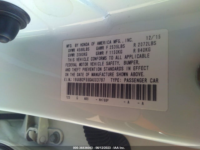 Acura Tlx V6 Tech 2016 19UUB2F55GA003797 Image 9