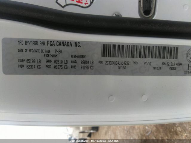 2C3CDXHG4LH142321 Dodge CHARGER GT