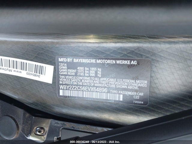 2014 BMW i8, VIN: WBY2Z2C56EVX64896