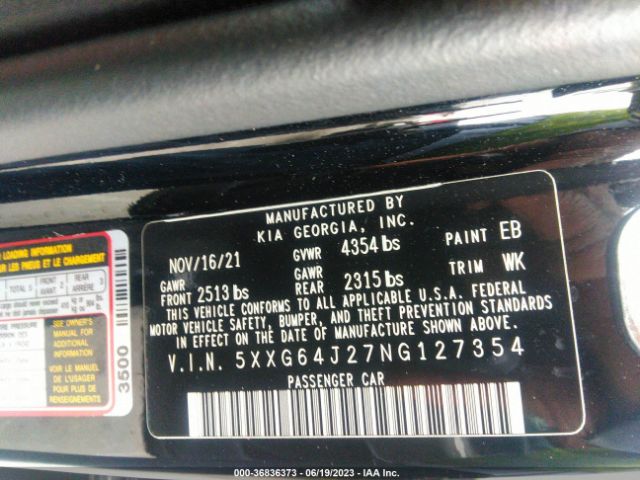 5XXG64J27NG127354 KIA K5 Gt-line