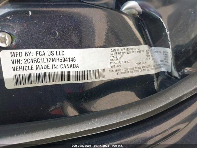 Chrysler Pacifica Hybrid Touring L 2021 2C4RC1L72MR594146 Image 16