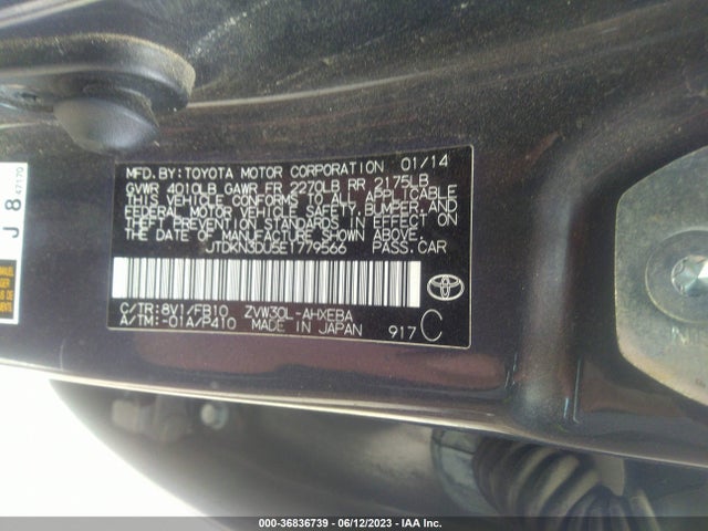 Toyota Prius Four/five/three/one/two 2014 JTDKN3DU5E1779566 Image 15