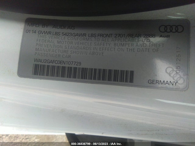 WAU2GAFC0EN107729 Audi A7 3.0 Prestige