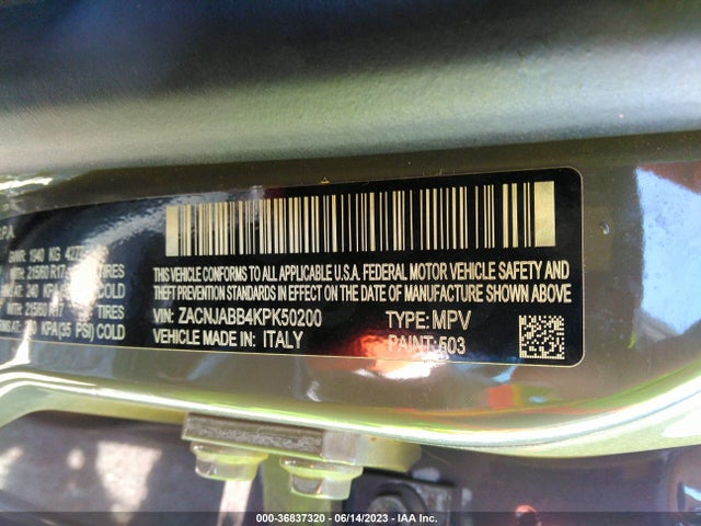 ZACNJABB4KPK50200 Jeep Renegade Altitude
