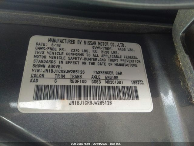 JN1BJ1CR9JW285126 Nissan Rogue Sport S