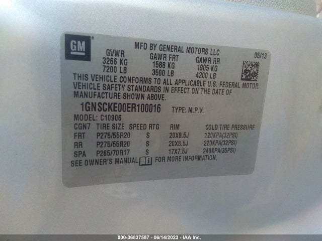 Chevrolet Suburban Ltz 2014 1GNSCKE00ER100016 Image 15