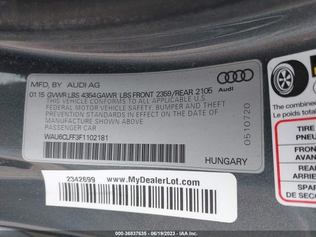 WAU6CLFF3F1102181 Audi A3 1.8t Premium