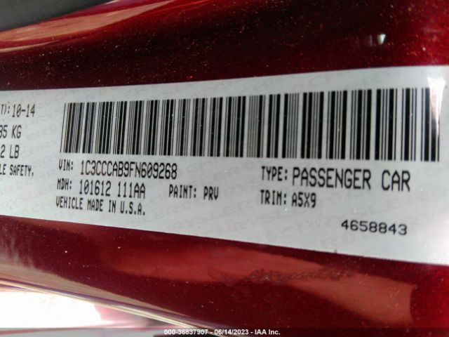 1C3CCCAB9FN609268 Chrysler 200 Limited