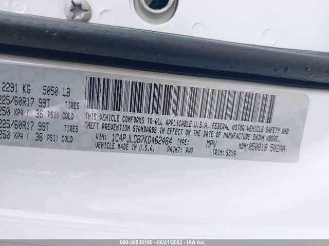Jeep Cherokee Latitude 2019 1C4PJLCB7KD462464 Image 9