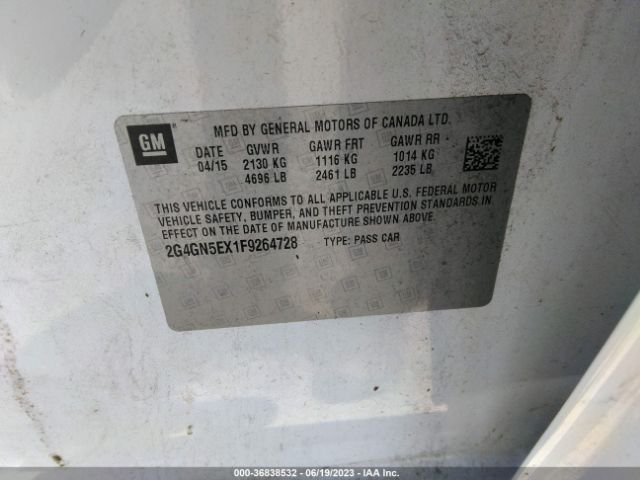 2G4GN5EX1F9264728 Buick Regal Premium I