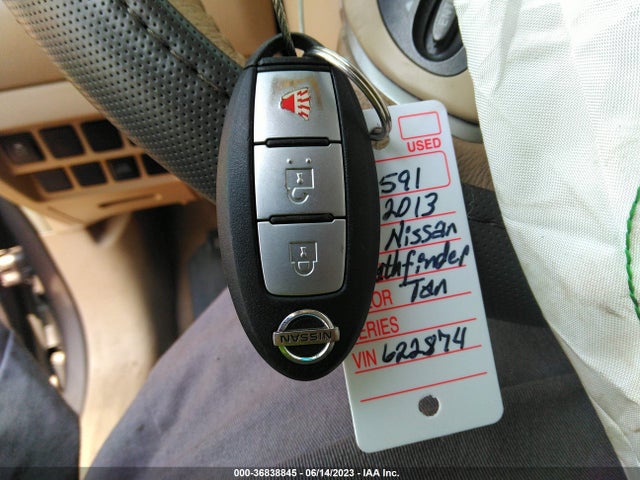 2013 NISSAN PATHFINDER SV VIN: 5N1AR2MM9DC622874
