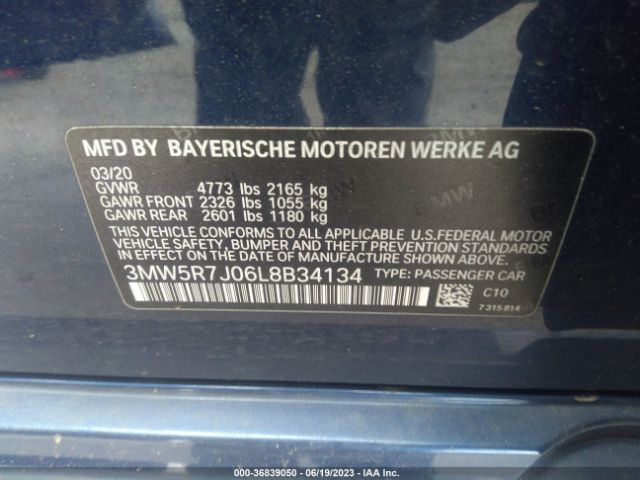3MW5R7J06L8B34134 BMW 3 Series 330i Xdrive