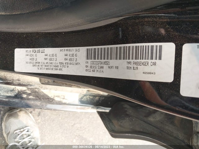 Chrysler 200 C 2016 1C3CCCEG7GN105521 Image 9