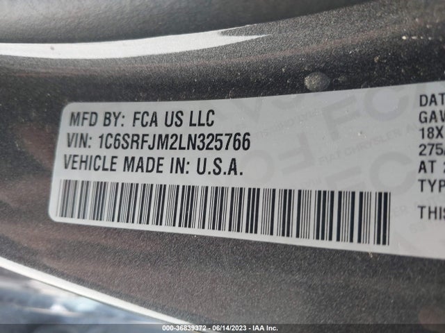 1C6SRFJM2LN325766 RAM 1500 Laramie
