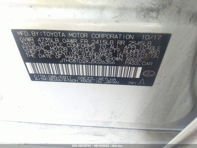 JTHC81D2XJ5026356 Lexus Is Is 300