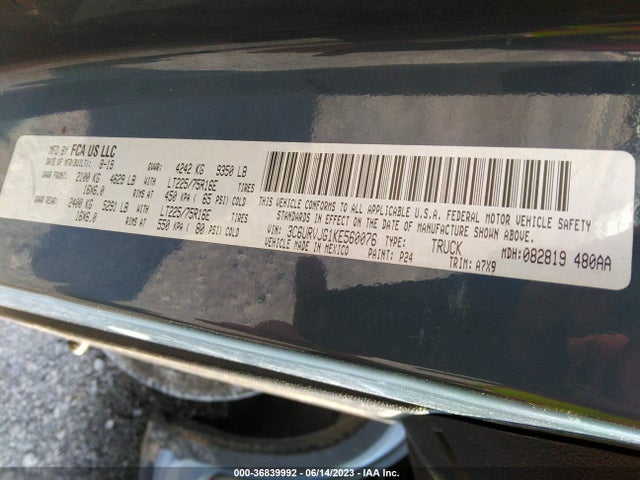 RAM Promaster Cargo Van 2019 3C6URVJG1KE560076 Image 10