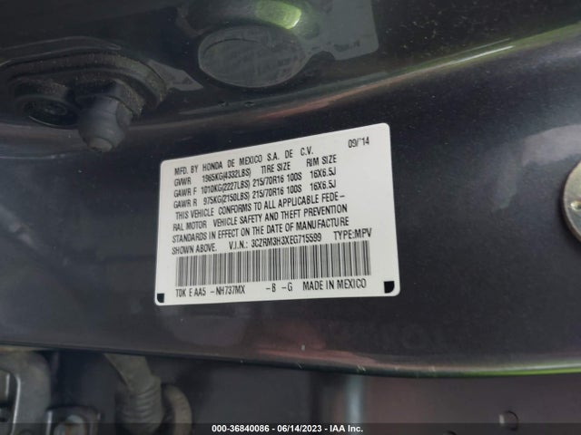 Honda CR-V LX 2014 3CZRM3H3XEG715599 Image 9
