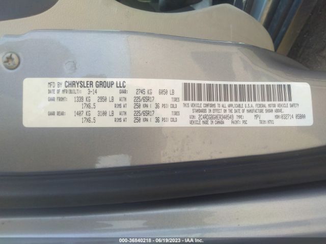 2C4RDGBG0ER340549 Dodge Grand Caravan American Value Pkg