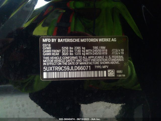 5UXTR9C59JLD66071 BMW X3 Xdrive30i