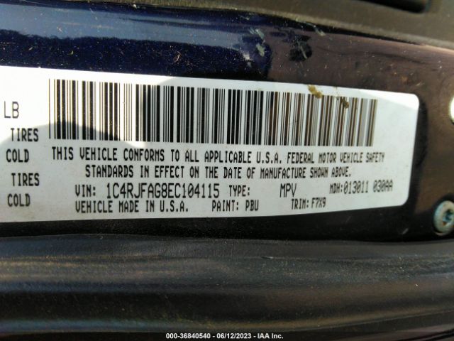 1C4RJFAG8EC104115 Jeep Grand Cherokee Laredo